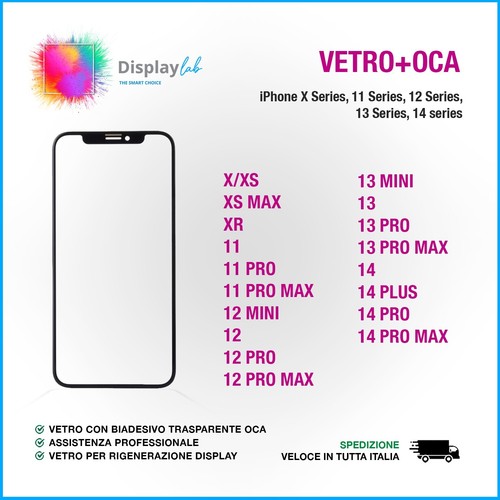 Vetro oca per iphone serie - vetro+oca,